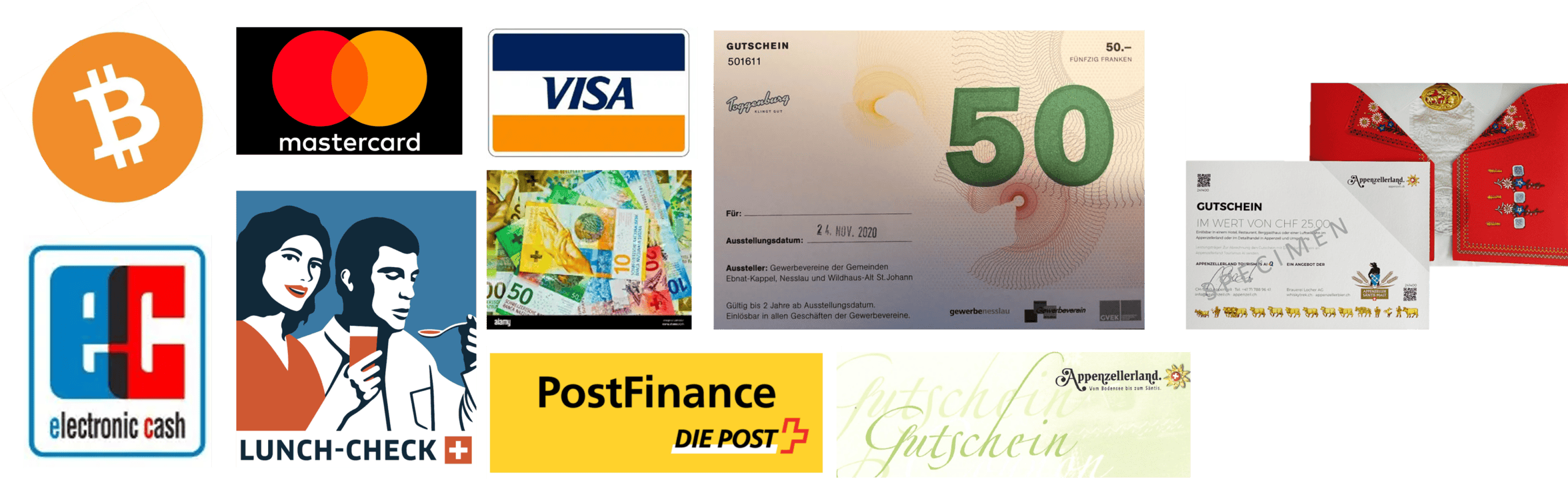 Restaurant, Seminar, Hotel Chäseren Zahlungsmittel